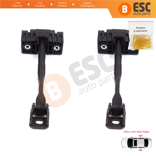 2 Pieces Rear Door Stop Check Assy Limiter Strap for Skoda Kodiaq MK1 I NS7 NV7 NS6 2016-2024 565839249