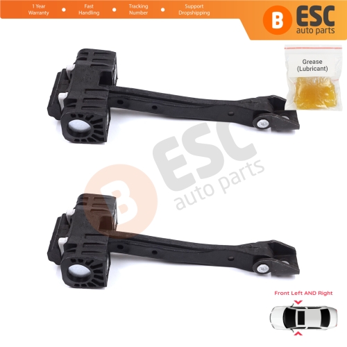 2 Pieces Front Door Stop Check Assy Limiter Strap for Skoda Kodiaq MK1 I NS7 NV7 NS6 2016-2024 565837249