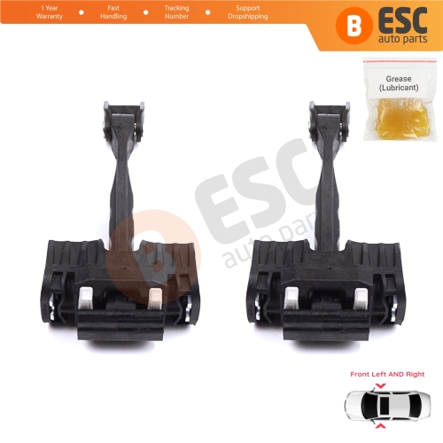 2 Pieces Front Door Stop Check Assy Limiter Strap for Skoda Kodiaq MK1 I NS7 NV7 NS6 2016-2024 565837249