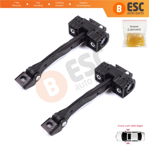 2 Pieces Front Door Stop Check Assy Limiter Strap for Skoda Kodiaq MK1 I NS7 NV7 NS6 2016-2024 565837249
