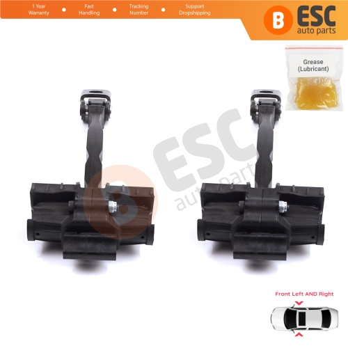 2 Pieces Front Door Stop Check Assy Limiter Strap for Skoda Kamiq NW4 Scala NW1 2019-On 654837249