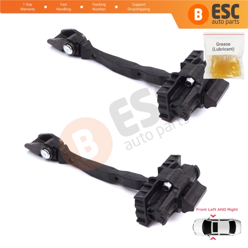 2 Pieces Front Door Stop Check Assy Limiter Strap for Skoda Kamiq NW4 Scala NW1 2019-On 654837249