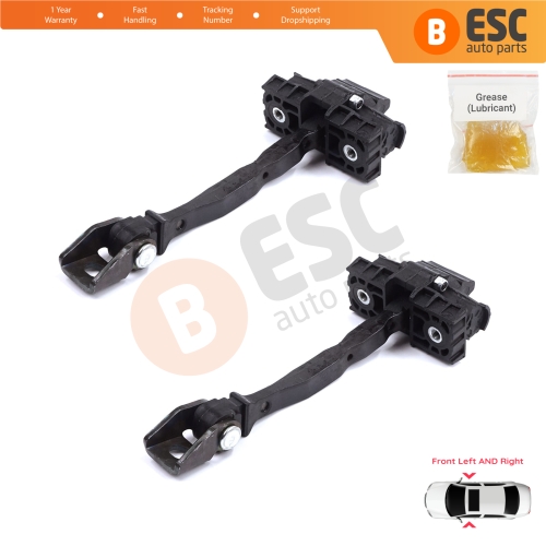 2 Pieces Front Door Stop Check Assy Limiter Strap for Skoda Kamiq NW4 Scala NW1 2019-On 654837249