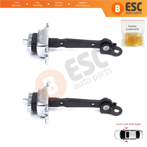 2 Pieces Front Door Stop Check Assy Limiter Strap for Honda Civic MK6 CR-V HR-V MK1 72380S04003 72340S04003