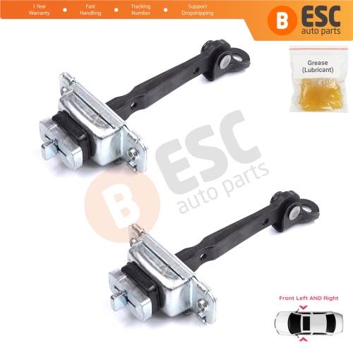 2 Pieces Front Door Stop Check Assy Limiter Strap for Honda Civic MK6 CR-V HR-V MK1 72380S04003 72340S04003