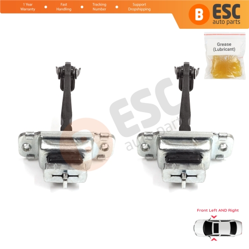 2 Pieces Front Door Stop Check Assy Limiter Strap for Honda Civic MK6 CR-V HR-V MK1 72380S04003 72340S04003