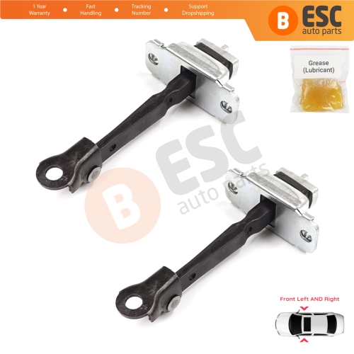 2 Pieces Front Door Stop Check Assy Limiter Strap for Honda Civic MK6 CR-V HR-V MK1 72380S04003 72340S04003
