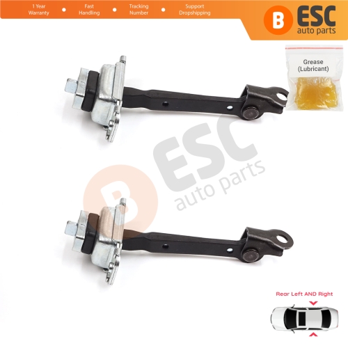 2 Pieces Rear Door Stop Check Assy Limiter Strap for Honda Civic MK6 CR-V HR-V MK1 72840S04003 72880S04003