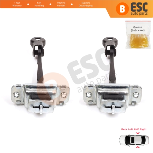 2 Pieces Rear Door Stop Check Assy Limiter Strap for Honda Civic MK6 CR-V HR-V MK1 72840S04003 72880S04003