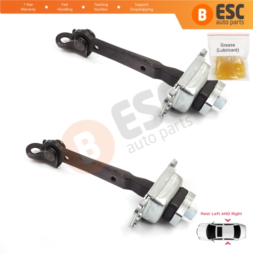 2 Pieces Rear Door Stop Check Assy Limiter Strap for Honda Civic MK6 CR-V HR-V MK1 72840S04003 72880S04003