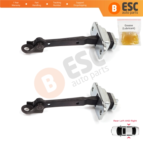 2 Pieces Rear Door Stop Check Assy Limiter Strap for Honda Civic MK6 CR-V HR-V MK1 72840S04003 72880S04003