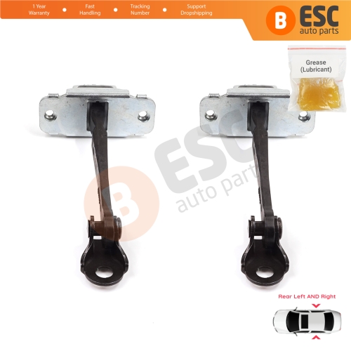 2 Pieces Rear Door Stop Check Assy Limiter Strap for Honda Civic MK6 CR-V HR-V MK1 72840S04003 72880S04003