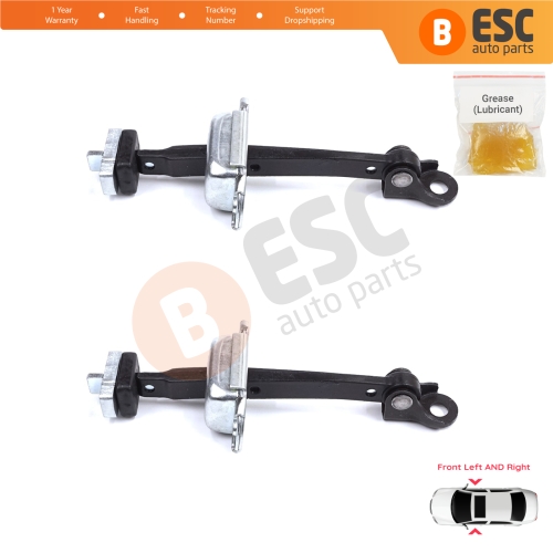 2 Pieces Front Door Stop Check Assy Limiter Strap for Honda Civic MK7 VII 2000-2006 Coupe HB Sedan 72380S5DA11