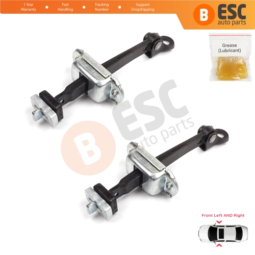 2 Pieces Front Door Stop Check Assy Limiter Strap for Honda Civic MK7 VII 2000-2006 Coupe HB Sedan 72380S5DA11