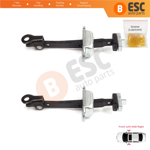 2 Pieces Front Door Stop Check Assy Limiter Strap for Honda Civic MK7 VII 2000-2006 Coupe HB Sedan 72380S5DA11