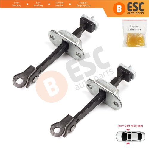 2 Pieces Front Door Stop Check Assy Limiter Strap for Honda Civic MK7 VII 2000-2006 Coupe HB Sedan 72380S5DA11
