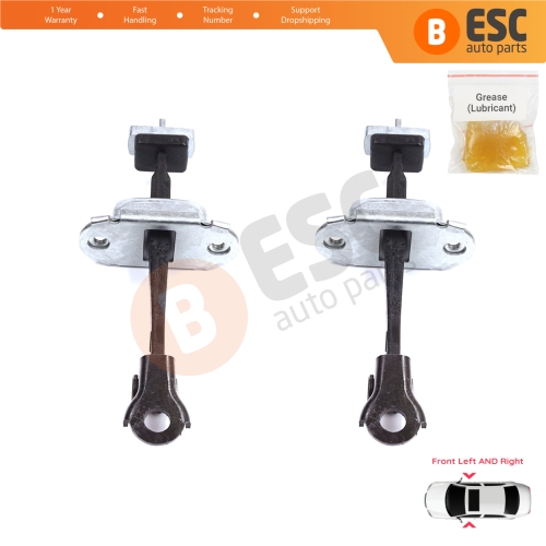 2 Pieces Front Door Stop Check Assy Limiter Strap for Honda Civic MK7 VII 2000-2006 Coupe HB Sedan 72380S5DA11