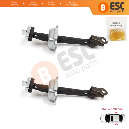 2 Pieces Rear Door Stop Check Assy Limiter Strap for Honda Civic MK7 VII 2000-2006 Hatchback Sedan 72880S5DA01