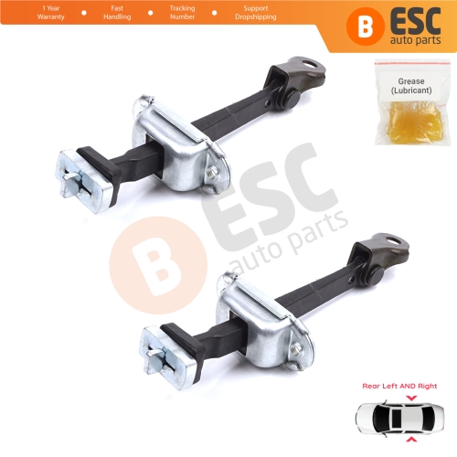 2 Pieces Rear Door Stop Check Assy Limiter Strap for Honda Civic MK7 VII 2000-2006 Hatchback Sedan 72880S5DA01