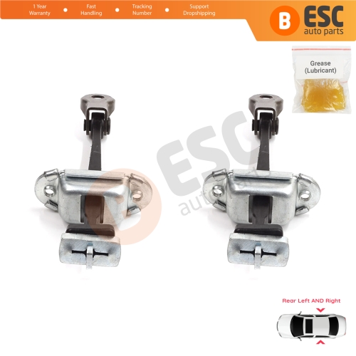 2 Pieces Rear Door Stop Check Assy Limiter Strap for Honda Civic MK7 VII 2000-2006 Hatchback Sedan 72880S5DA01