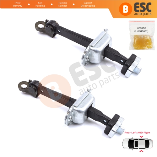 2 Pieces Rear Door Stop Check Assy Limiter Strap for Honda Civic MK7 VII 2000-2006 Hatchback Sedan 72880S5DA01