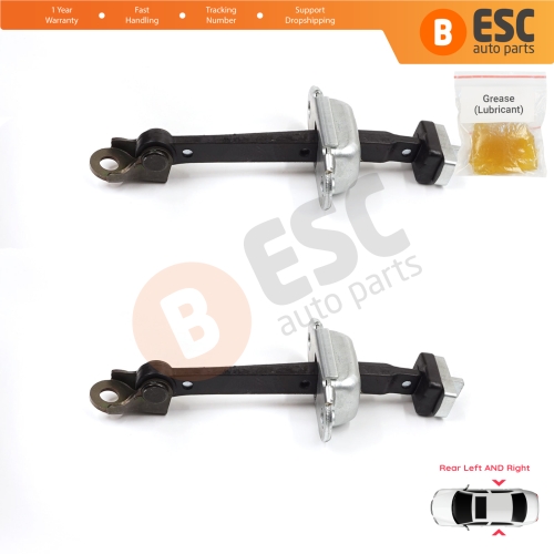 2 Pieces Rear Door Stop Check Assy Limiter Strap for Honda Civic MK7 VII 2000-2006 Hatchback Sedan 72880S5DA01
