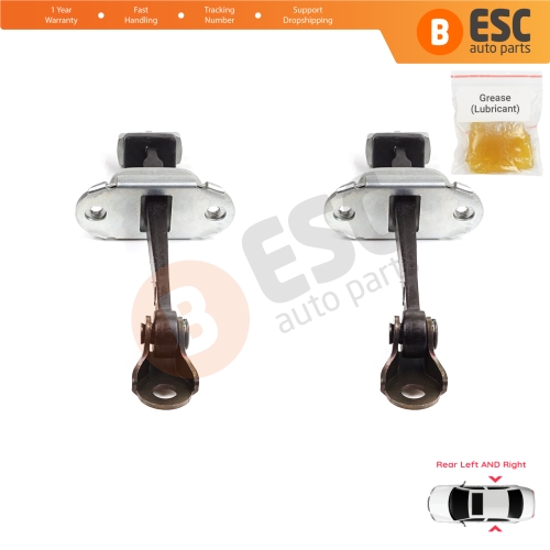 2 Pieces Rear Door Stop Check Assy Limiter Strap for Honda Civic MK7 VII 2000-2006 Hatchback Sedan 72880S5DA01