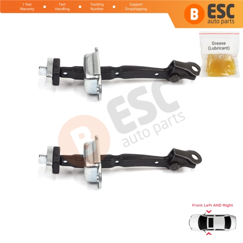 2 Pieces Front Door Stop Check Assy Limiter Strap for Honda Civic MK8 VIII 2005-2013 HB FN FK Sedan FD FA 72340SNLT01