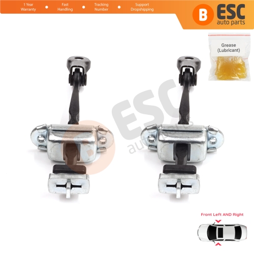 2 Pieces Front Door Stop Check Assy Limiter Strap for Honda Civic MK8 VIII 2005-2013 HB FN FK Sedan FD FA 72340SNLT01