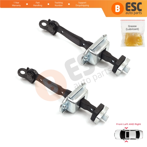 2 Pieces Front Door Stop Check Assy Limiter Strap for Honda Civic MK8 VIII 2005-2013 HB FN FK Sedan FD FA 72340SNLT01