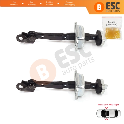 2 Pieces Front Door Stop Check Assy Limiter Strap for Honda Civic MK8 VIII 2005-2013 HB FN FK Sedan FD FA 72340SNLT01
