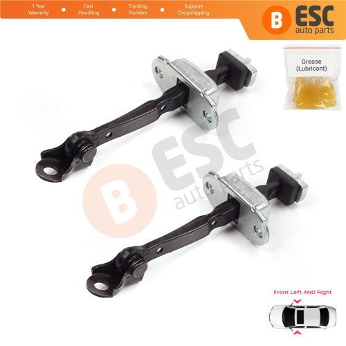 2 Pieces Front Door Stop Check Assy Limiter Strap for Honda Civic MK8 VIII 2005-2013 HB FN FK Sedan FD FA 72340SNLT01