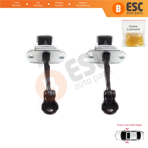 2 Pieces Front Door Stop Check Assy Limiter Strap for Honda Civic MK8 VIII 2005-2013 HB FN FK Sedan FD FA 72340SNLT01