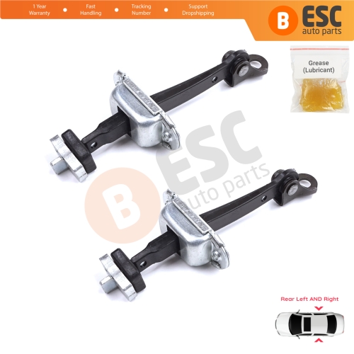 2 Pieces Rear Door Stop Check Assy Limiter Strap for Honda Civic MK8 VIII 2005-2013 HB FN FK Sedan FD FA 72340SNLT01