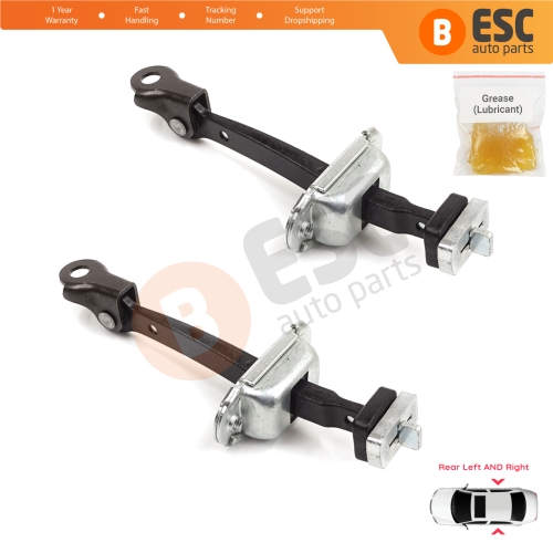 2 Pieces Rear Door Stop Check Assy Limiter Strap for Honda Civic MK8 VIII 2005-2013 HB FN FK Sedan FD FA 72340SNLT01