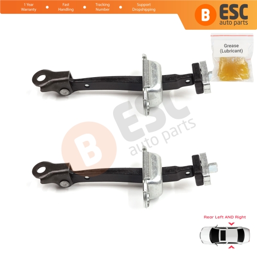 2 Pieces Rear Door Stop Check Assy Limiter Strap for Honda Civic MK8 VIII 2005-2013 HB FN FK Sedan FD FA 72340SNLT01