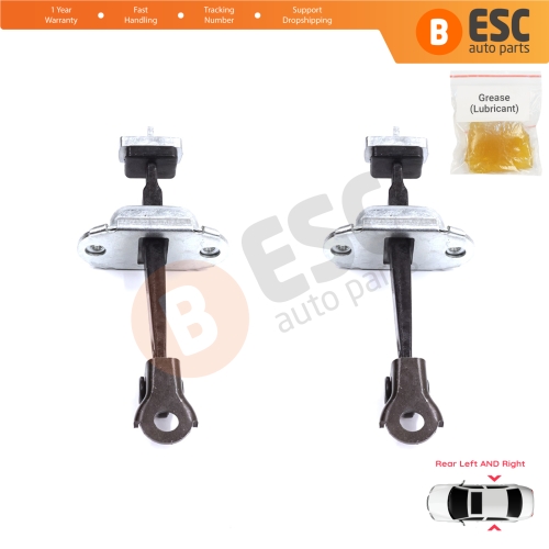 2 Pieces Rear Door Stop Check Assy Limiter Strap for Honda Civic MK8 VIII 2005-2013 HB FN FK Sedan FD FA 72340SNLT01
