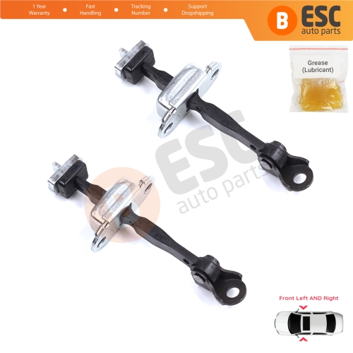 2 Pieces Front Door Stop Check Assy Limiter Strap for Honda Civic MK9 IX 2011-2016 HB Tourer FK Sedan FB FG 72380TV0E01