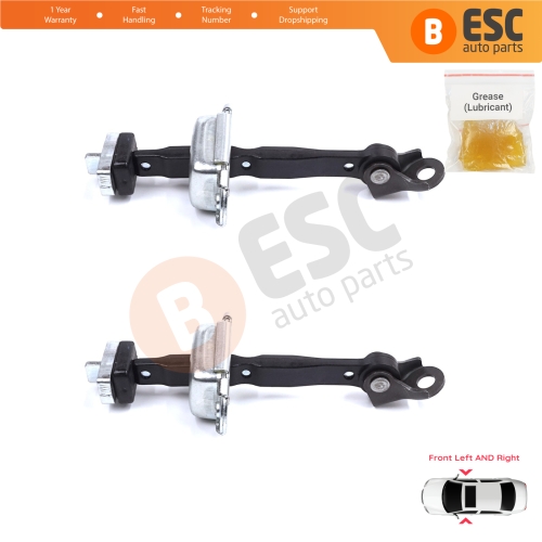 2 Pieces Front Door Stop Check Assy Limiter Strap for Honda Civic MK9 IX 2011-2016 HB Tourer FK Sedan FB FG 72380TV0E01