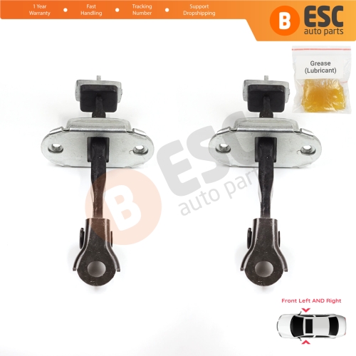 2 Pieces Front Door Stop Check Assy Limiter Strap for Honda Civic MK9 IX 2011-2016 HB Tourer FK Sedan FB FG 72380TV0E01