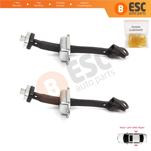 2 Pieces Rear Door Stop Check Assy Limiter Strap for Honda Civic MK9 IX 2011-2016 HB Tourer FK Sedan FB FG 72840TV0E01
