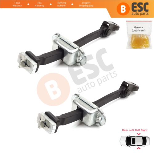 2 Pieces Rear Door Stop Check Assy Limiter Strap for Honda Civic MK9 IX 2011-2016 HB Tourer FK Sedan FB FG 72840TV0E01
