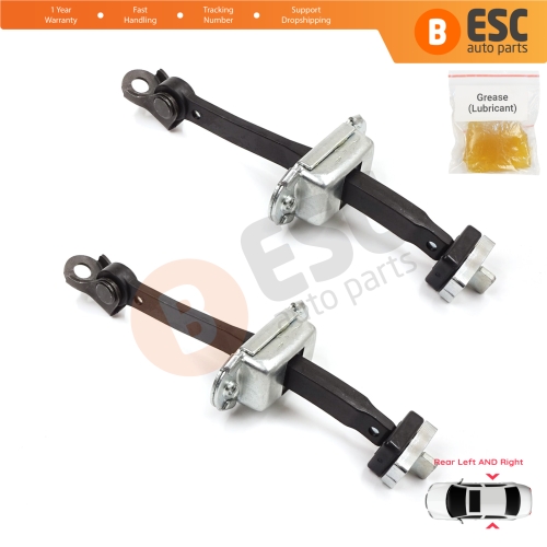 2 Pieces Rear Door Stop Check Assy Limiter Strap for Honda Civic MK9 IX 2011-2016 HB Tourer FK Sedan FB FG 72840TV0E01