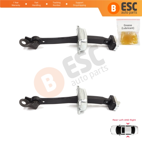 2 Pieces Rear Door Stop Check Assy Limiter Strap for Honda Civic MK9 IX 2011-2016 HB Tourer FK Sedan FB FG 72840TV0E01