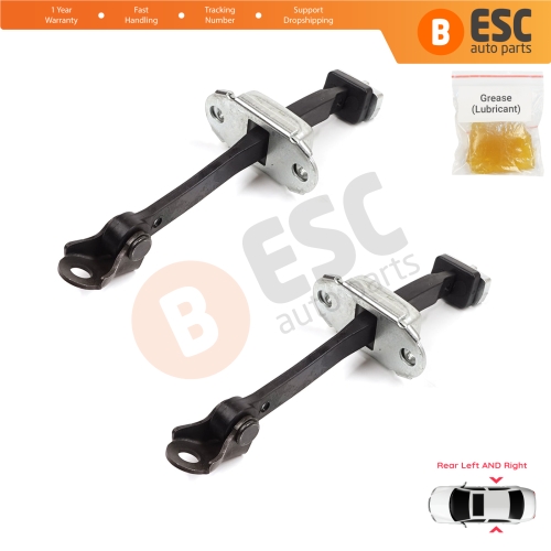2 Pieces Rear Door Stop Check Assy Limiter Strap for Honda Civic MK9 IX 2011-2016 HB Tourer FK Sedan FB FG 72840TV0E01