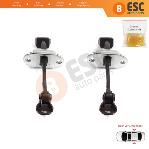 2 Pieces Rear Door Stop Check Assy Limiter Strap for Honda Civic MK9 IX 2011-2016 HB Tourer FK Sedan FB FG 72840TV0E01