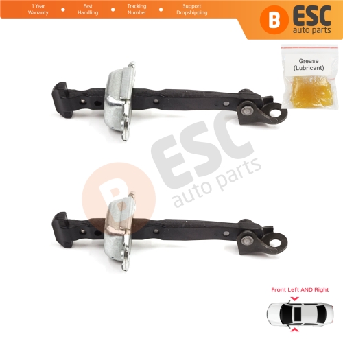 2 Pieces Front Door Stop Check Assy Limiter Strap for Honda Civic MK10 X 2016-2021 Insight MK3 III ZE4 72380TBAA01