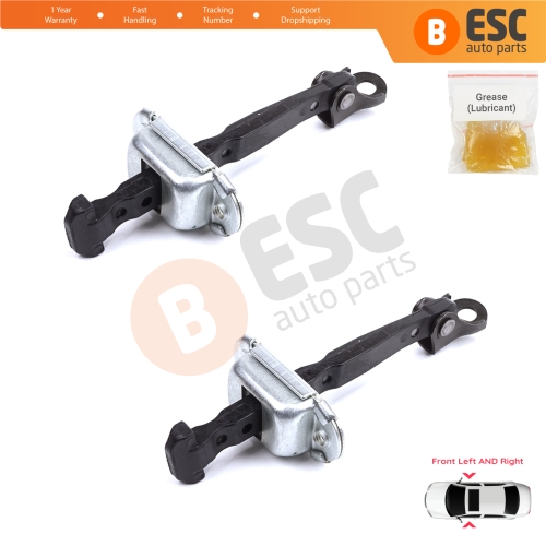 2 Pieces Front Door Stop Check Assy Limiter Strap for Honda Civic MK10 X 2016-2021 Insight MK3 III ZE4 72380TBAA01