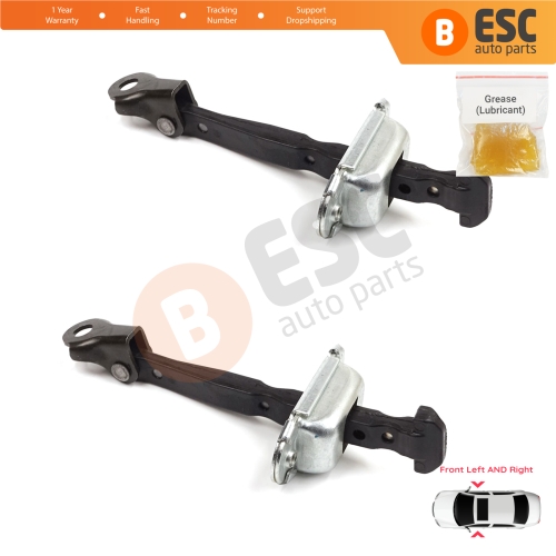 2 Pieces Front Door Stop Check Assy Limiter Strap for Honda Civic MK10 X 2016-2021 Insight MK3 III ZE4 72380TBAA01