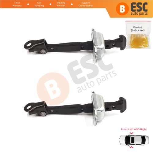 2 Pieces Front Door Stop Check Assy Limiter Strap for Honda Civic MK10 X 2016-2021 Insight MK3 III ZE4 72380TBAA01
